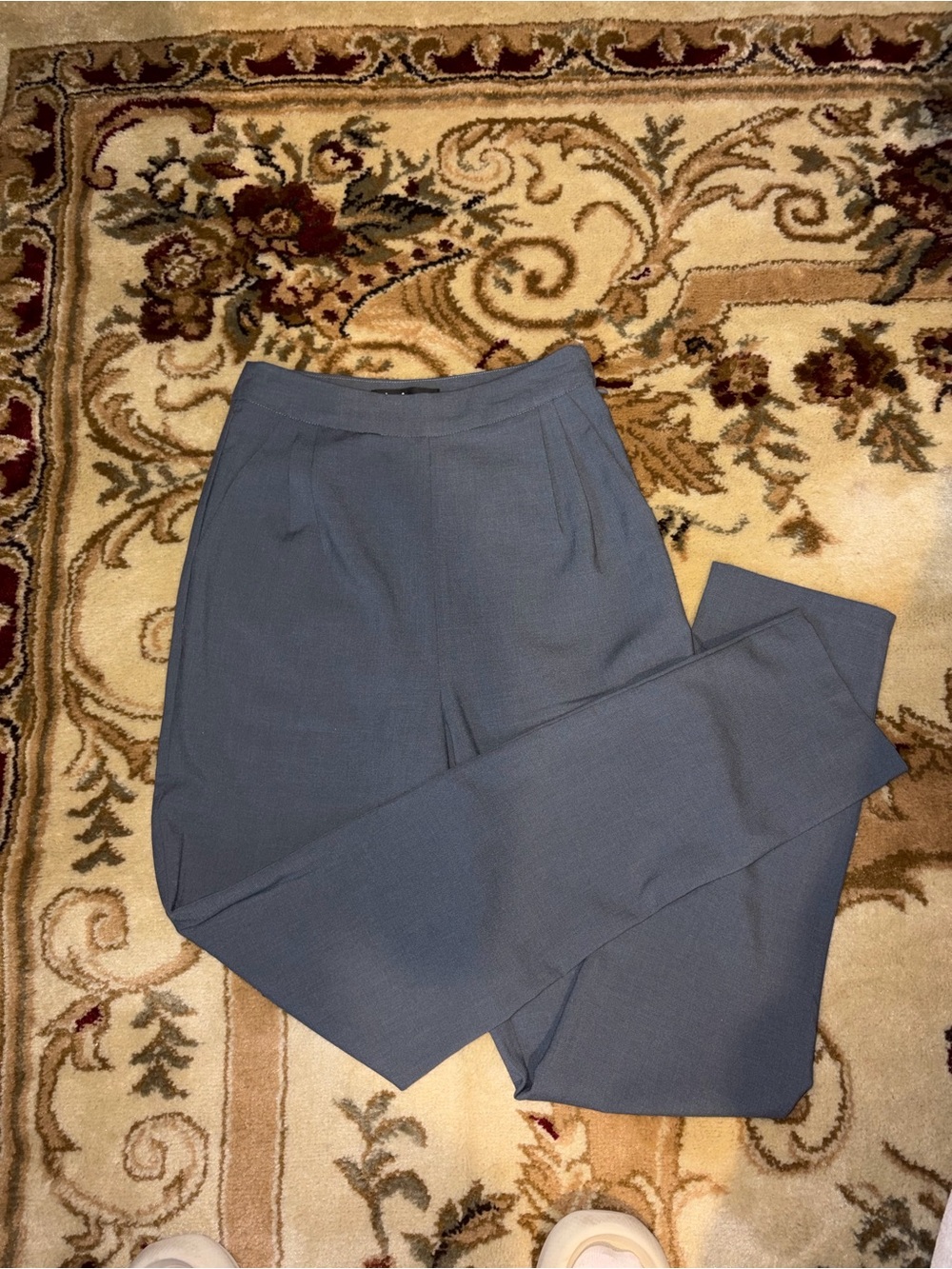 Lulu's Slate Gray High-Waist Trousers